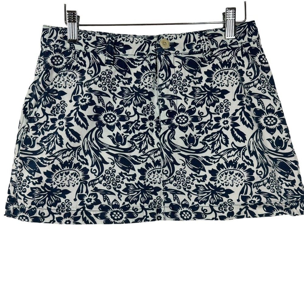 Pearly Gates floral Navy and White Women's Skorts